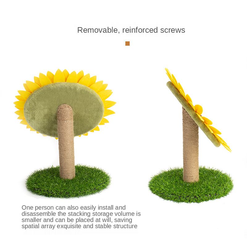 Cat Sisal Sunflower Scratching Post
