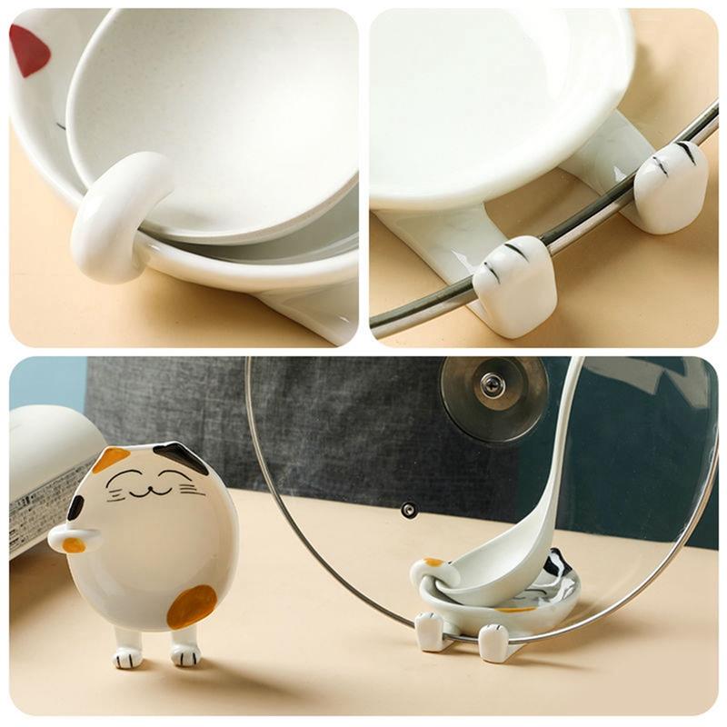 Cat Spoon Rest Cute Spatula Holder