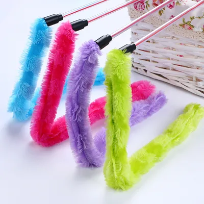 Cat Stick Toy with Plush Tail