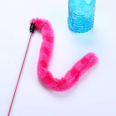 Cat Stick Toy with Plush Tail