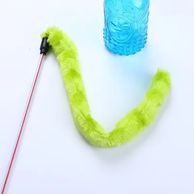 Cat Stick Toy with Plush Tail