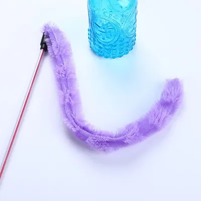 Cat Stick Toy with Plush Tail