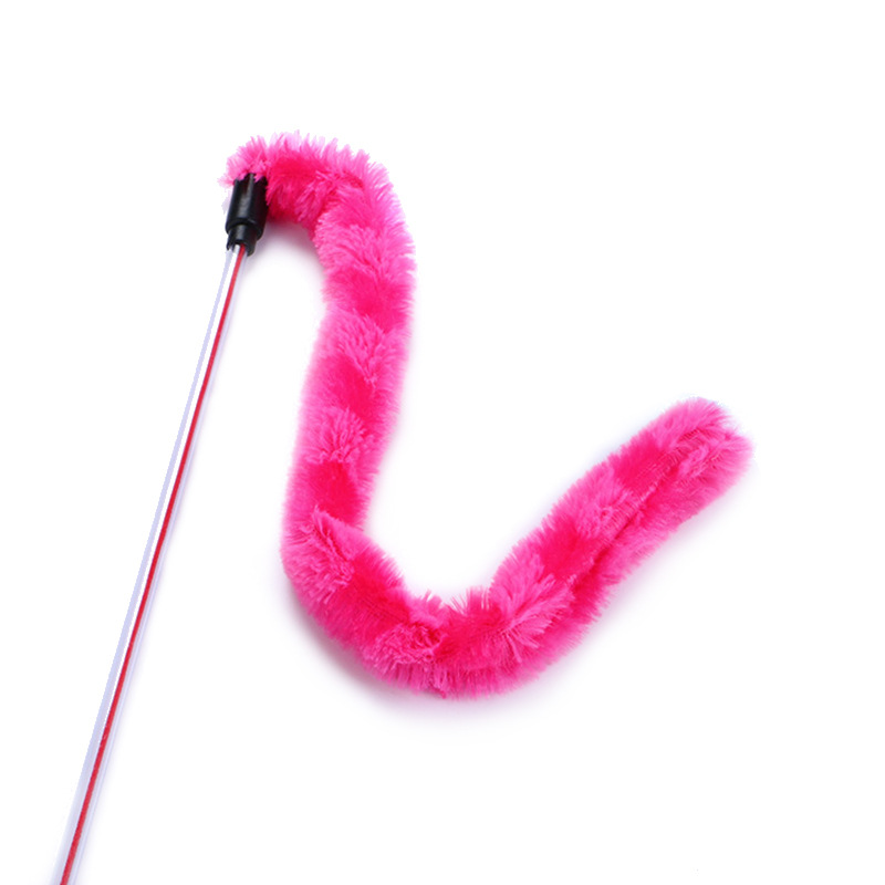 Cat Stick Toy with Plush Tail