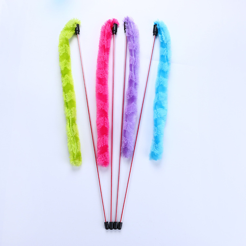Cat Stick Toy with Plush Tail