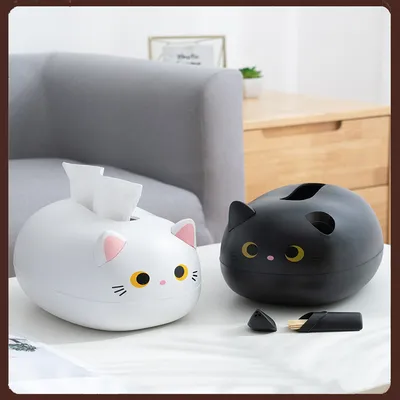 Cat Tissue Box and Toothpick Holder