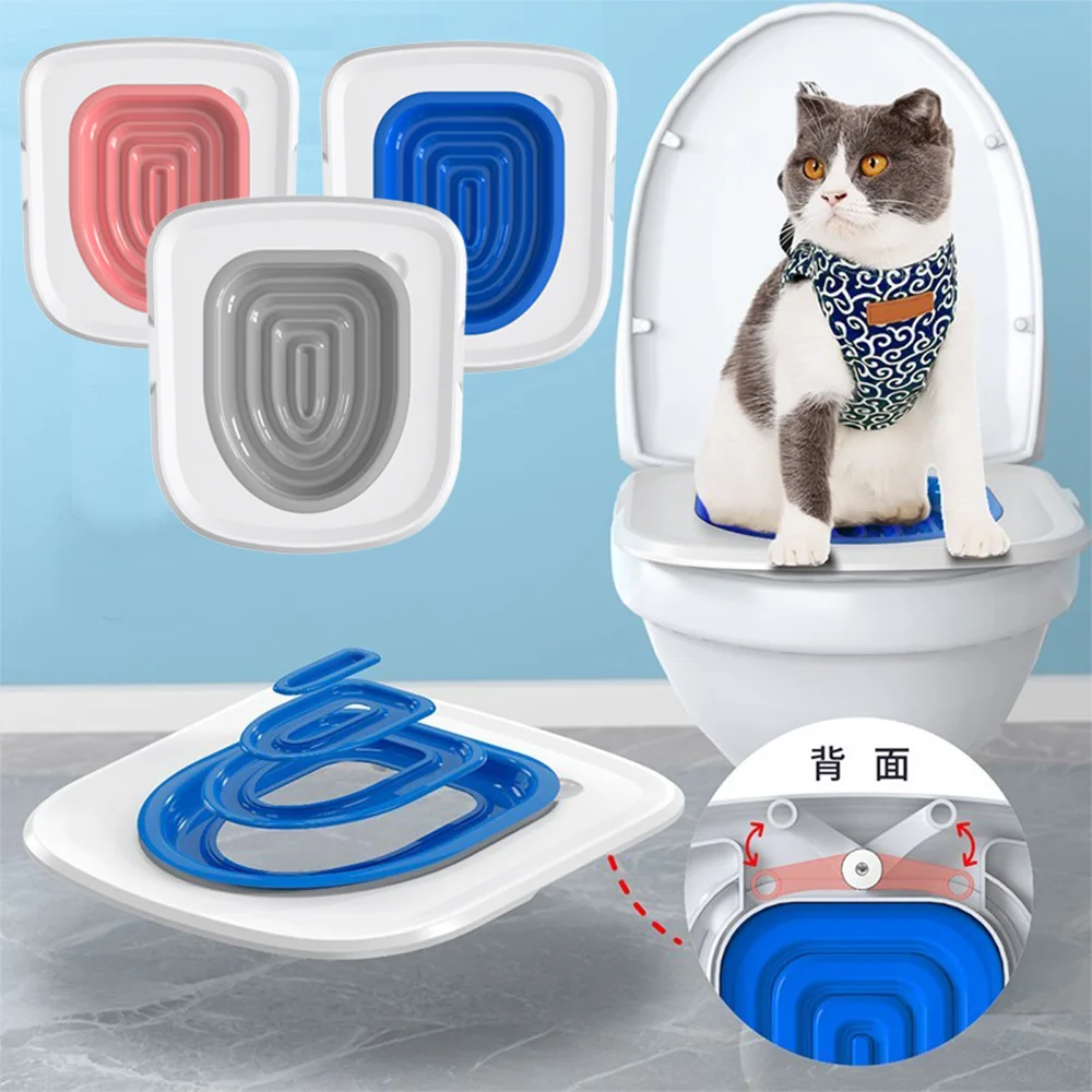 Cat Toilet Training Kit Reusable Puppy Cat Litter Mat Cat Toilet Trainer Toilet Pets Cleaning Cat Toilet Training Kit Reusable Puppy Cat Litter Mat Cat Toilet Trainer Toilet Pets Cleaning