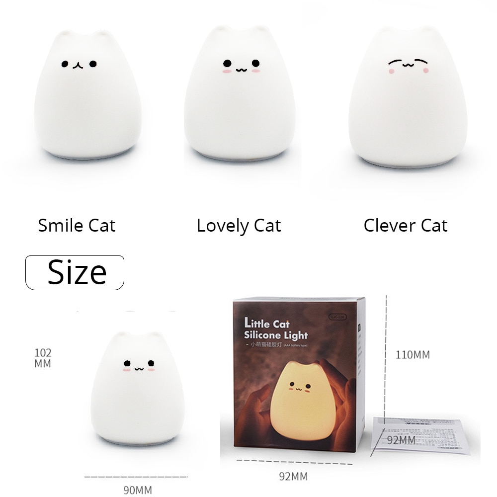 Cat Touch Light Silicone Sensor Lamp Cat Touch Light Silicone Sensor Lamp