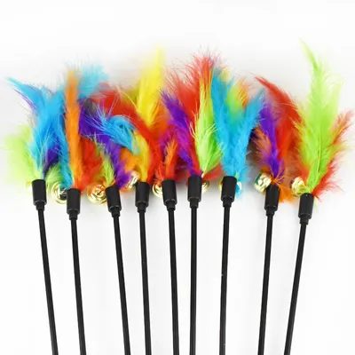 Cat Toy Stick with Feather Set (3pcs) Cat Toy Stick with Feather Set (3pcs)