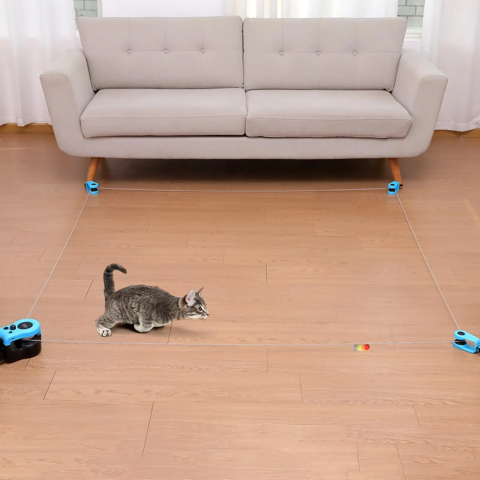 Cat Toys for Indoor Cats Interactive Cat Toy Wheel Exerciser New Cat Treadmill for Indoor Adjustable Speed Simulated