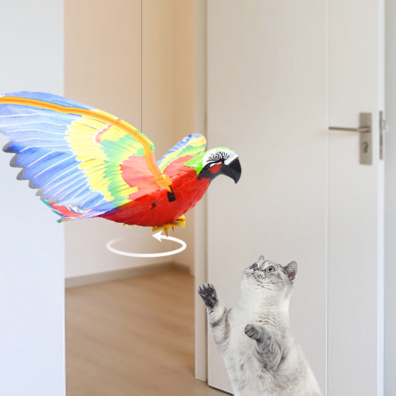 Cat Toys Simulation Electric Parrot Silent Hanging Line Flying Bird Toy Hovering Teasing Pet Training Supplies Cat Toys Simulation Electric Parrot Silent Hanging Line Flying Bird Toy Hovering Teasing Pet Training Supplies