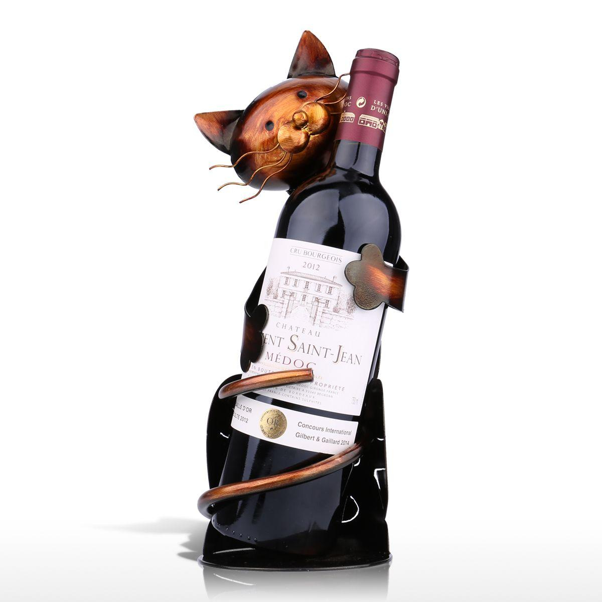 Cat Wine Bottle Holder Decorative Rack Cat Wine Bottle Holder Decorative Rack