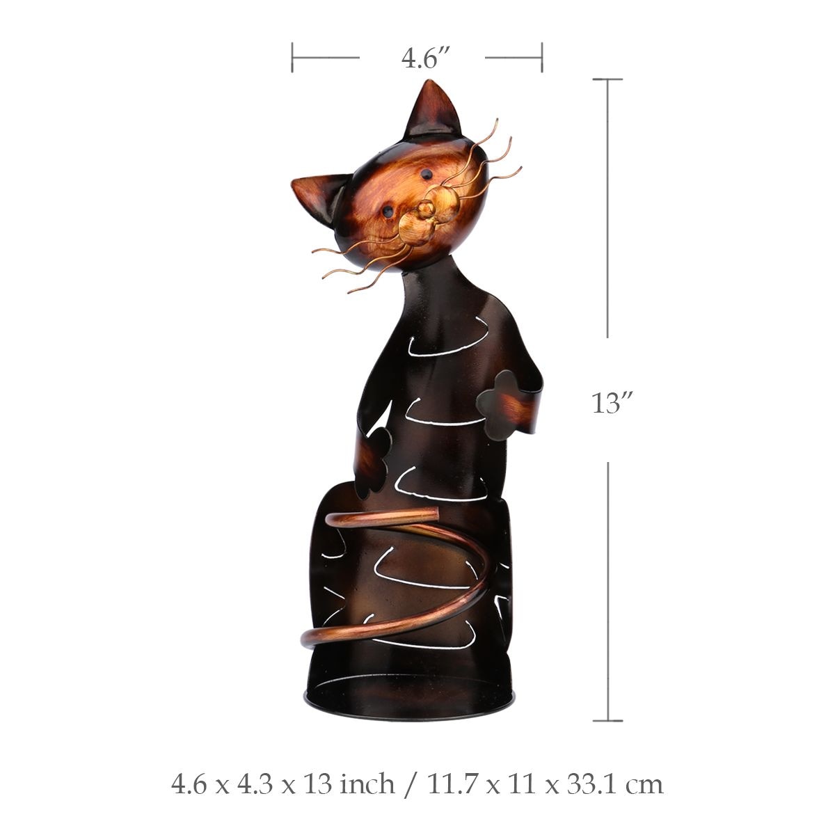 Cat Wine Bottle Holder Decorative Rack