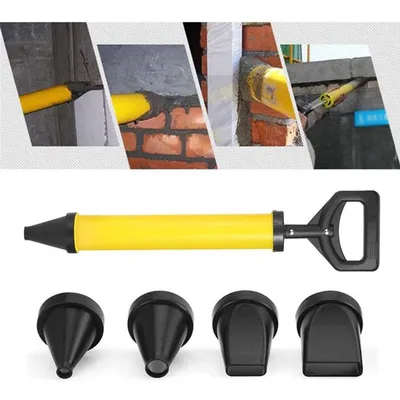 Caulking Gun Cement Lime Pump Grouting Mortar Sprayer Applicator Grout Filling Tools With 4 Nozzles