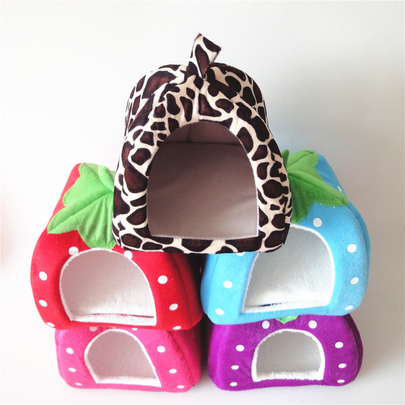 Cave Type Strawberry Dog Bed