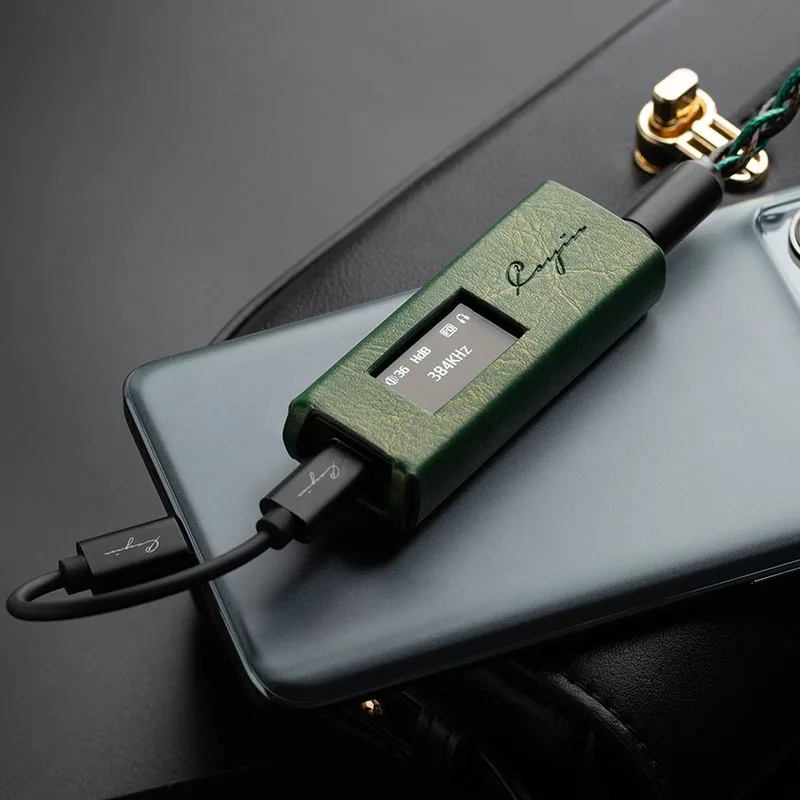 Cayin RU7 Full Balanced Resistor Networks Discrete 1-Bit DAC Dongle Amplifier with Customized Leather Case Cayin RU7 Full Balanced Resistor Networks Discrete 1-Bit DAC Dongle Amplifier with Customized Leather Case