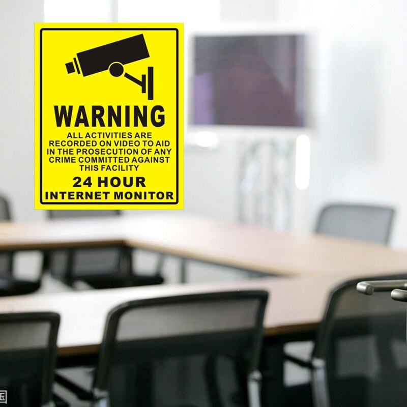 CCTV Sticker Waterproof Decal Sign CCTV Sticker Waterproof Decal Sign