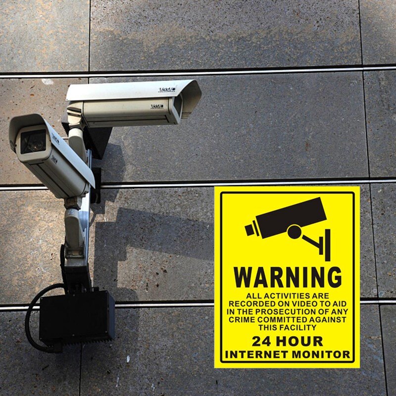 CCTV Sticker Waterproof Decal Sign CCTV Sticker Waterproof Decal Sign