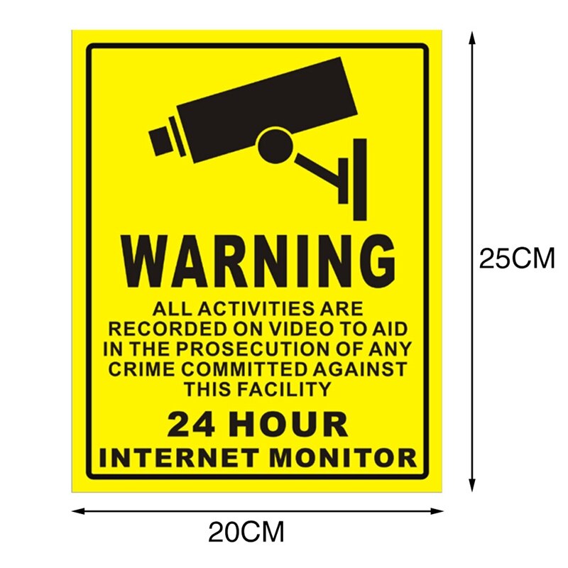 CCTV Sticker Waterproof Decal Sign CCTV Sticker Waterproof Decal Sign