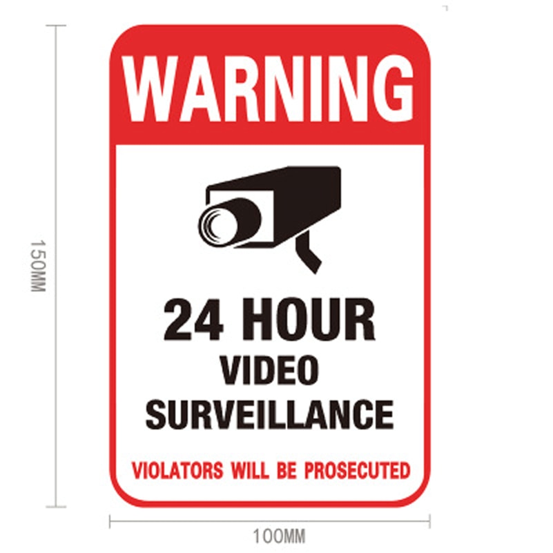 CCTV Stickers Security Warning (10pcs) CCTV Stickers Security Warning (10pcs)