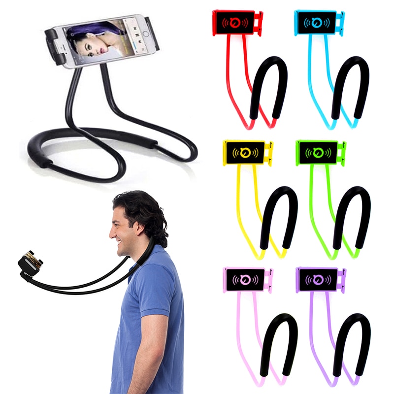Cell Phone Neck Holder Rotatable Head Cell Phone Neck Holder Rotatable Head
