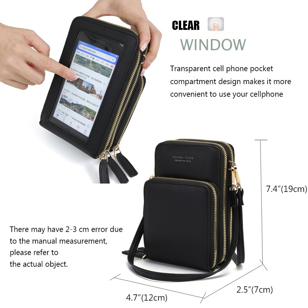 Cell Phone Purse with Clear Window Cell Phone Purse with Clear Window