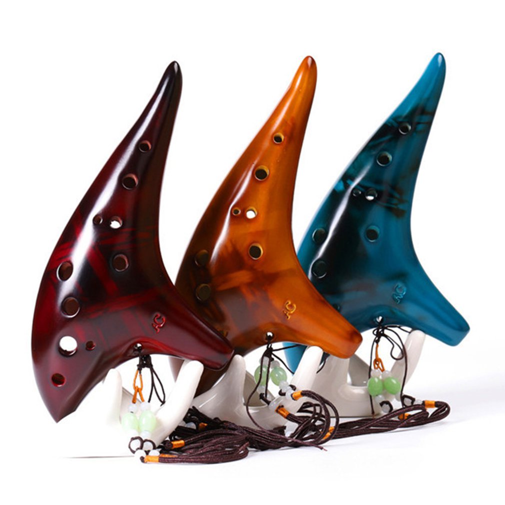 Ceramic 12 Hole Ocarina with Rope Ceramic 12 Hole Ocarina with Rope