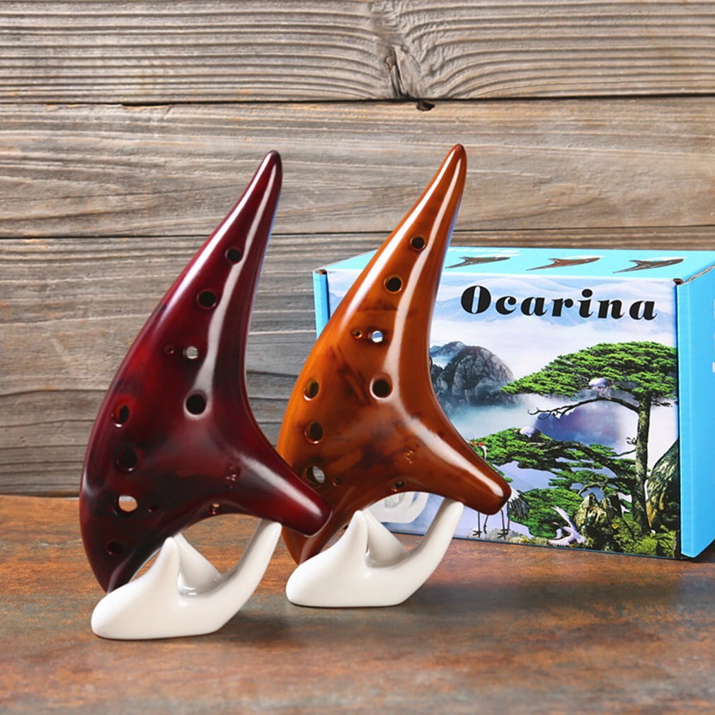 Ceramic 12 Hole Ocarina with Rope Ceramic 12 Hole Ocarina with Rope