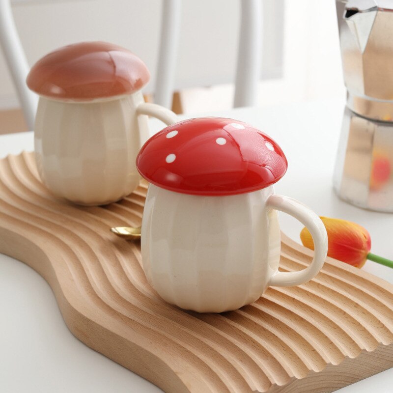 Ceramic 250ml Mushroom Mug with Lid Ceramic 250ml Mushroom Mug with Lid