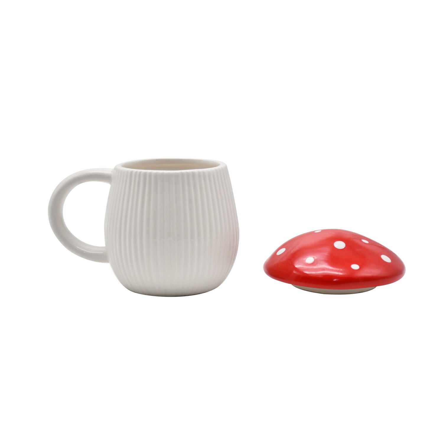 Ceramic 250ml Mushroom Mug with Lid Ceramic 250ml Mushroom Mug with Lid
