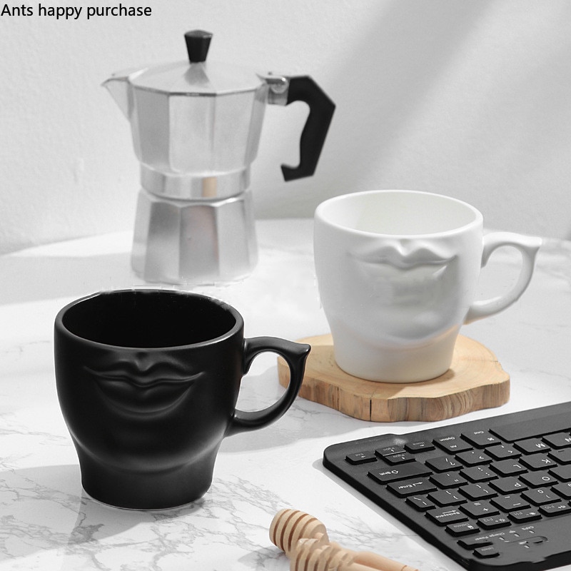 Ceramic 275ml Lips Mug