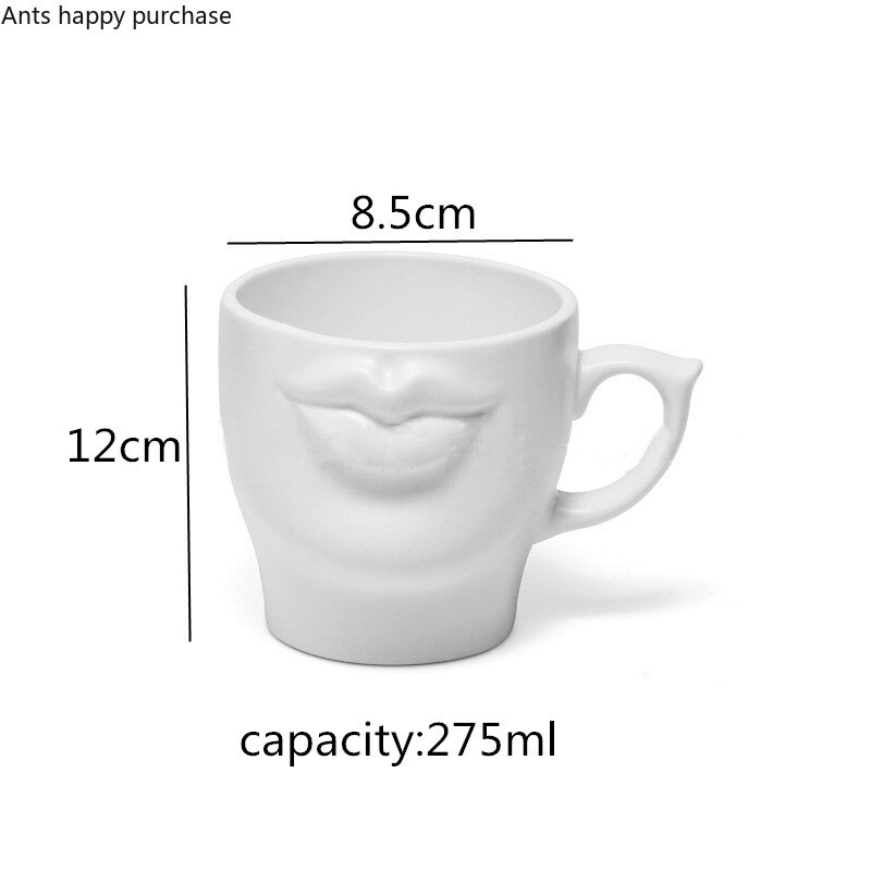 Ceramic 275ml Lips Mug