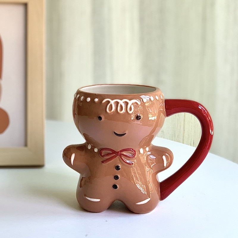 Ceramic 300ml Gingerbread Man Mug