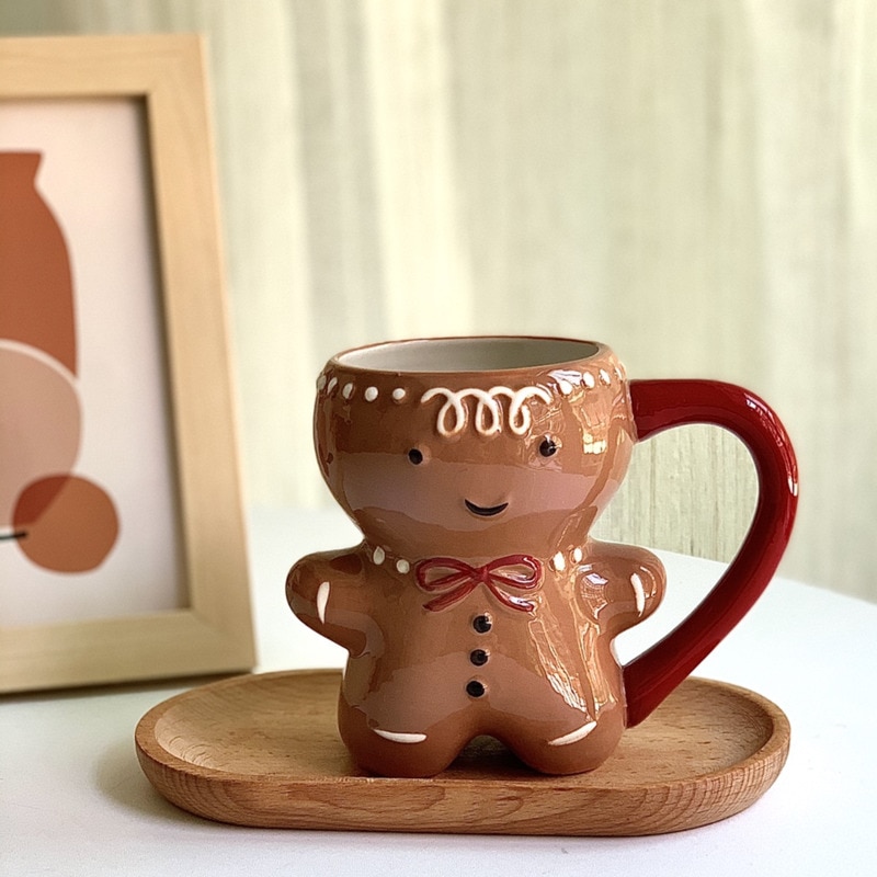 Ceramic 300ml Gingerbread Man Mug