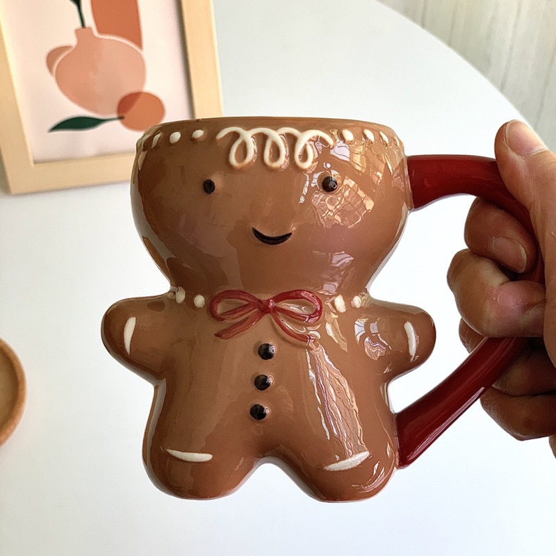 Ceramic 300ml Gingerbread Man Mug