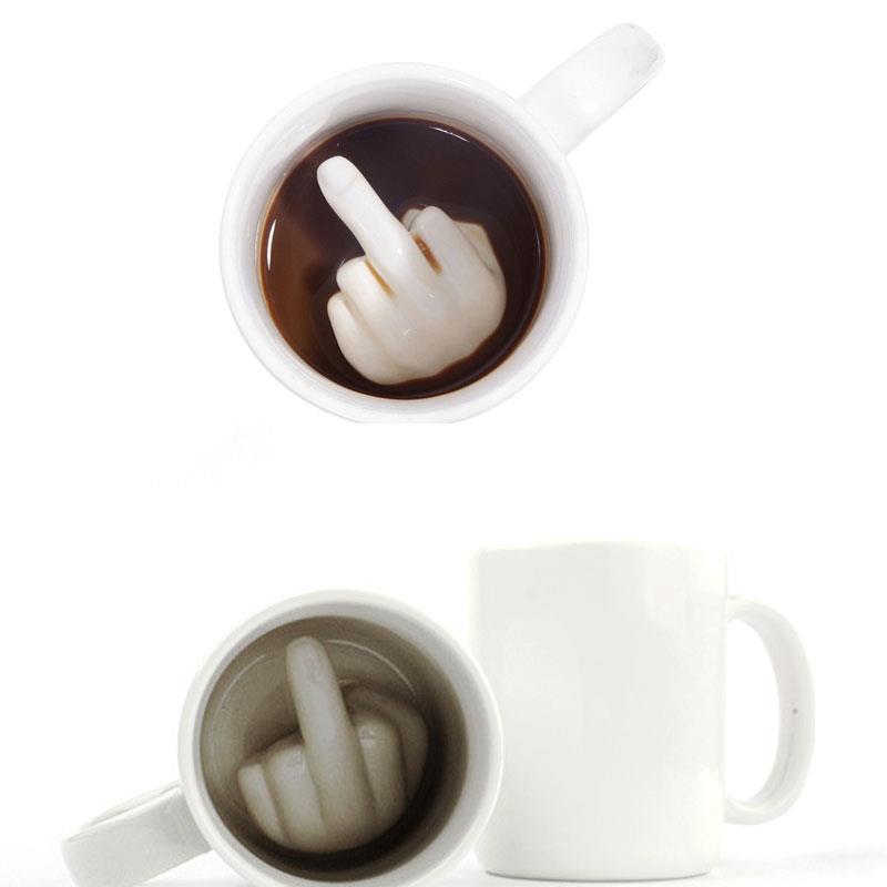 Ceramic 300ml Middle Finger Mug