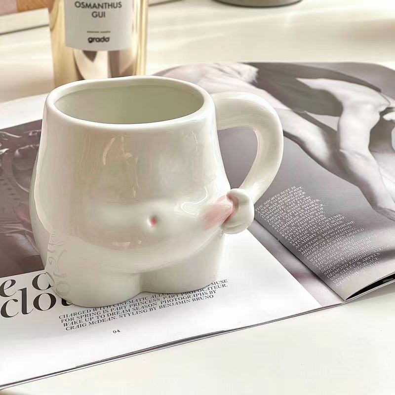 Ceramic 320ml Pinch Belly Mug