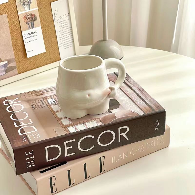Ceramic 320ml Pinch Belly Mug