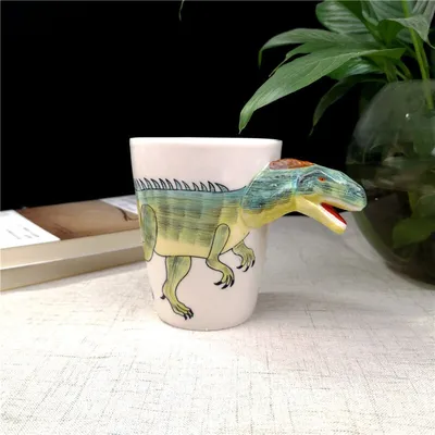 Ceramic 3D Dinosaur Mug