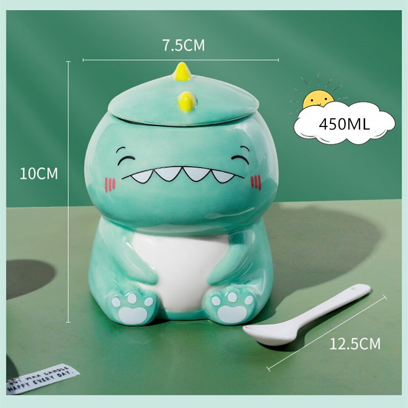 Ceramic 450ml Dinosaur Coffee Mug