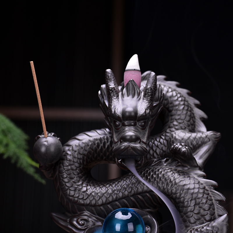Ceramic Backflow Dragon Incense Holder Ceramic Backflow Dragon Incense Holder