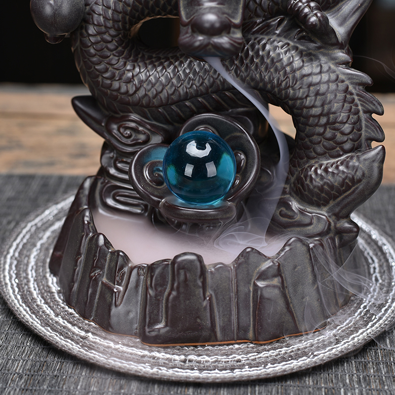 Ceramic Backflow Dragon Incense Holder Ceramic Backflow Dragon Incense Holder