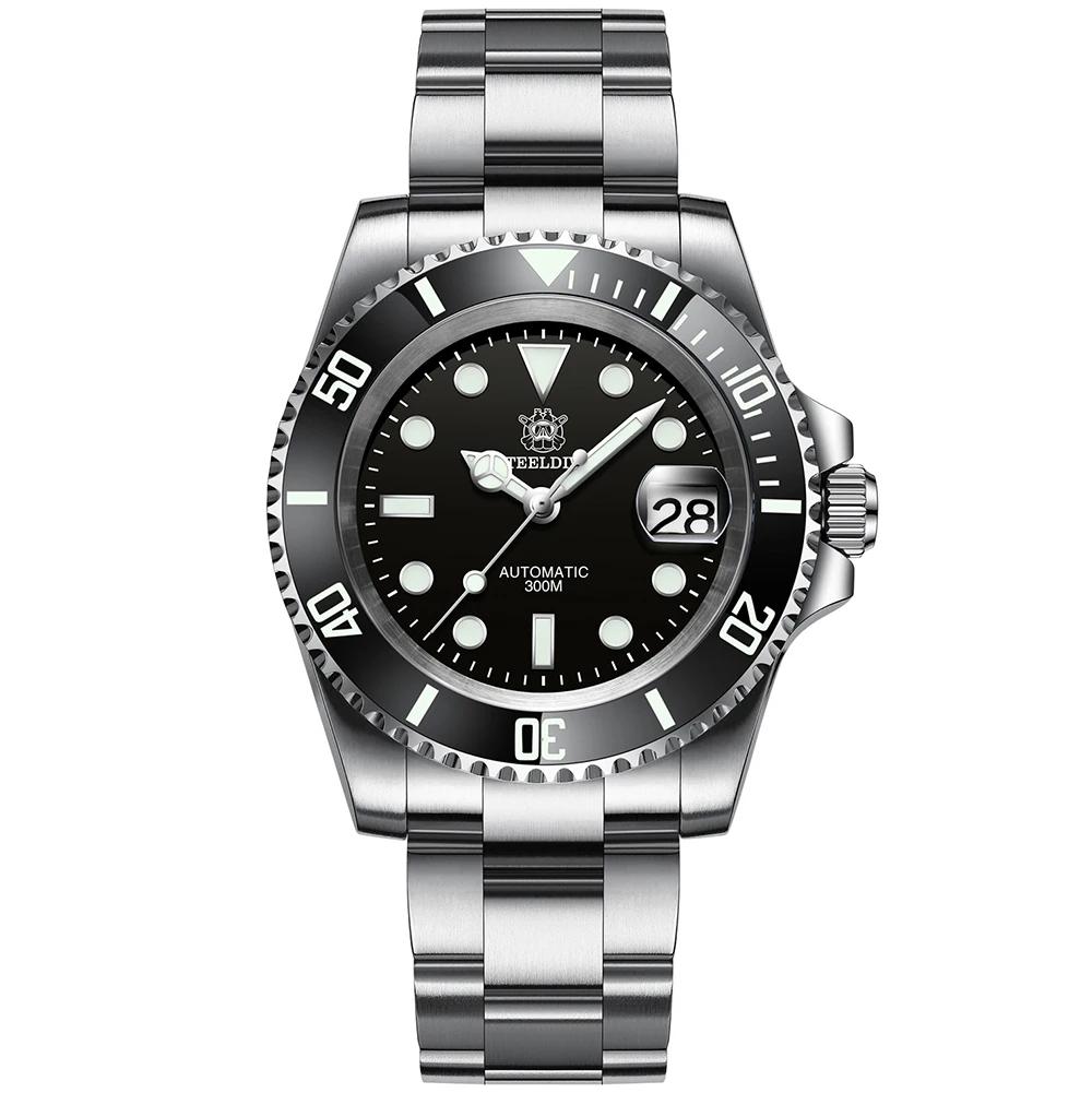 Ceramic Bezel 41mm Steeldive 30ATM Water Resistant NH35 Automatic Mens Dive Watch Reloj