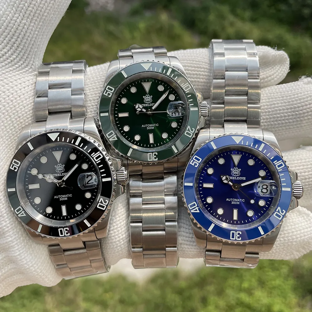 Ceramic Bezel 41mm Steeldive 30ATM Water Resistant NH35 Automatic Mens Dive Watch Reloj Ceramic Bezel 41mm Steeldive 30ATM Water Resistant NH35 Automatic Mens Dive Watch Reloj