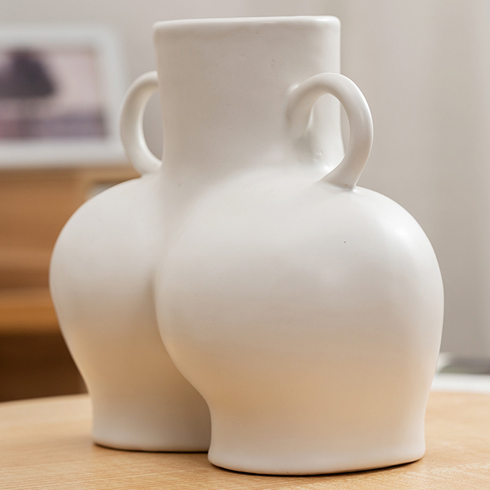 Ceramic Booty Vase with Handles