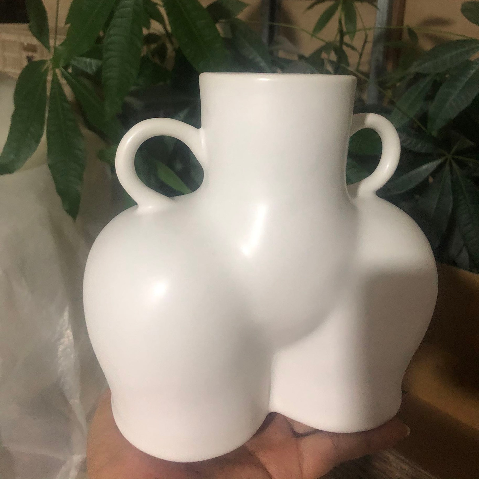 Ceramic Booty Vase with Handles