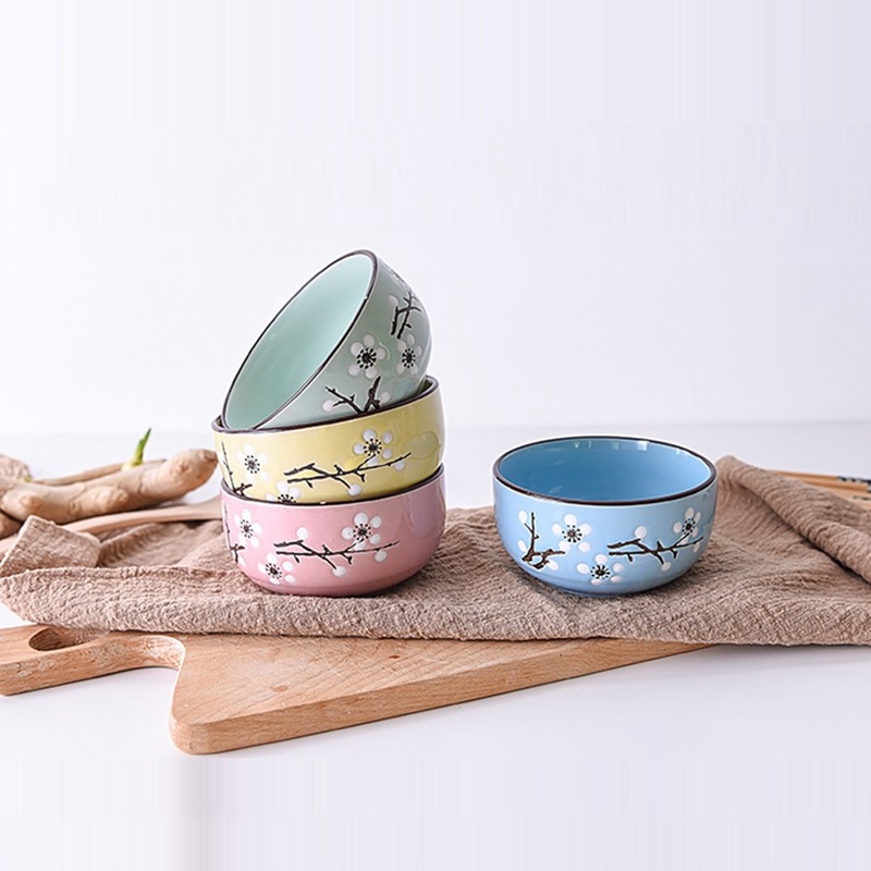 Ceramic Bowls with Chopsticks Set Ceramic Bowls with Chopsticks Set