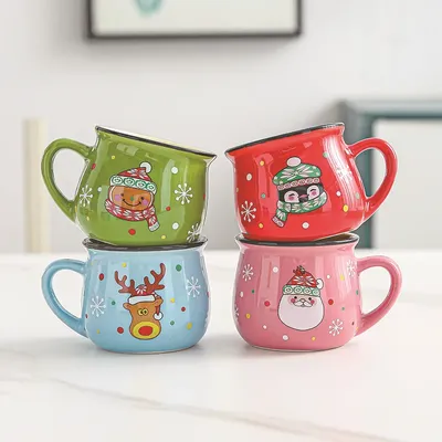 Ceramic Christmas Mug Cartoon Coffee Cup
