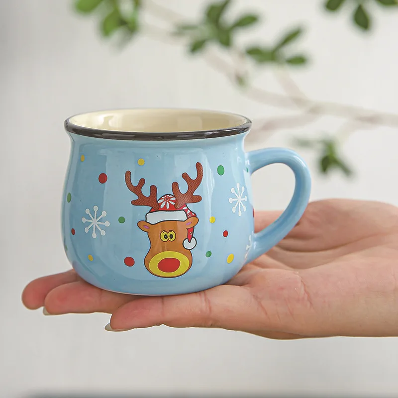 Ceramic Christmas Mug Cartoon Coffee Cup