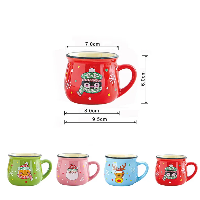 Ceramic Christmas Mug Cartoon Coffee Cup