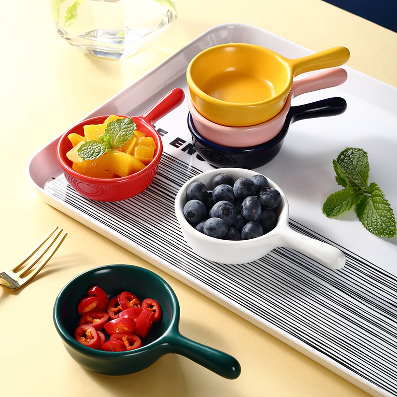 Ceramic Condiment Dish with Handle